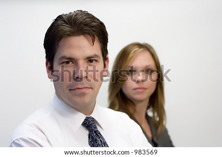 Colleague - woman and man