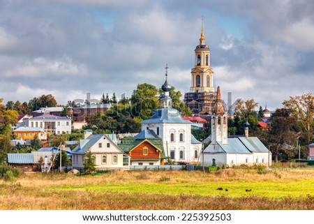 View of the church in Suzdal. \