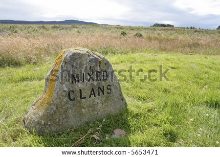 Clan monument at Culloden