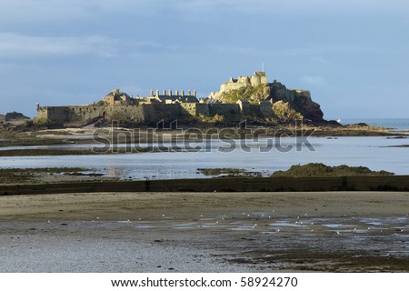 Castle at low tide