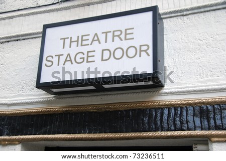 Theatre stage door
