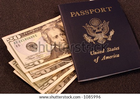 United States Passport with Cash