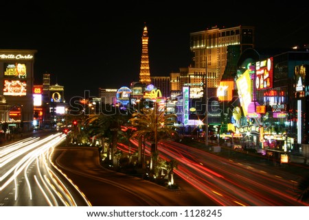 las vegas strip at night. stock photo : Las Vegas Strip