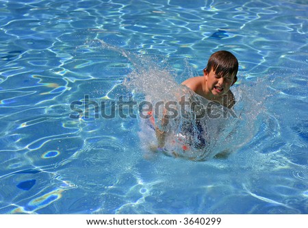 Cannonball In Pool