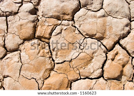 dry cracked desert ground on a dry lakebed