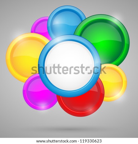 Abstract background with circles.Illustration.