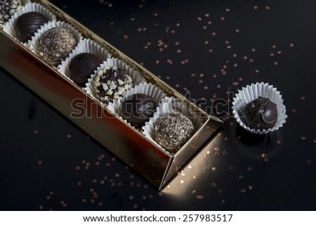 Chocolate bonbons gift box / Chocolate sweets box / Chocolate candy gift box