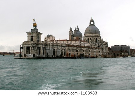 The basilica of Santa Maria della Salute in heart of Venice. Venice, Italy, march 2006