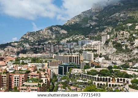 view of the fashionable bedroom community of Monaco