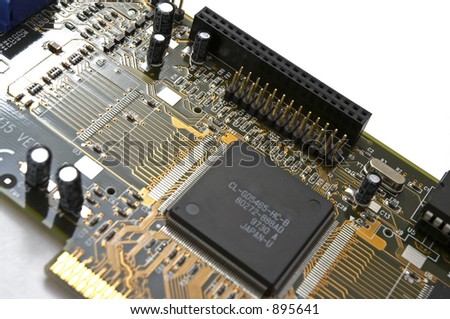 Computer components: video card.