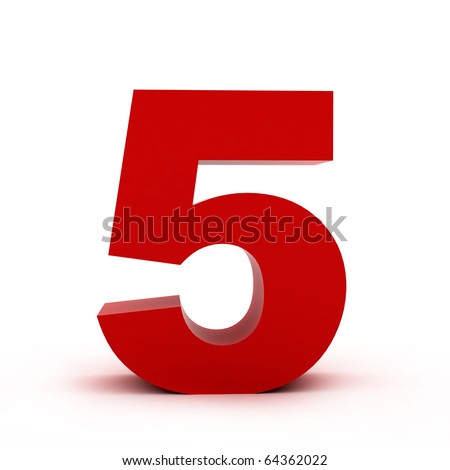 Number 5 Stock Photo 64362022 : Shutterstock