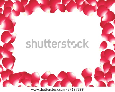 Abstract Rose Petals Vector Illustration - 57197899 : Shutterstock