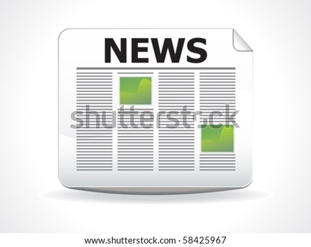 news icon vector. glossy news icon vector