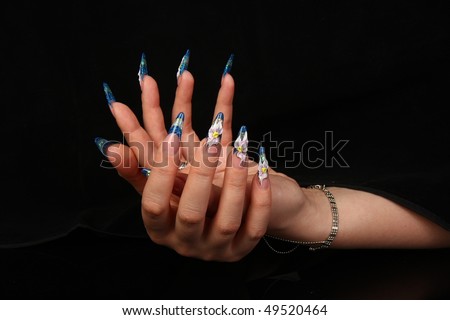 accurate nails dangerous  gel gentle hands  woman manicure