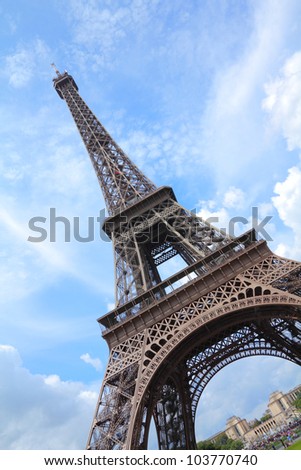 France Eiffel Tower Picture on Stock Photo   Paris  France   Eiffel Tower Seen From Champ De Mars