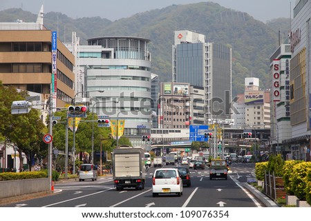 KOBE, JAPAN - APRIL 24: People drive in heavy traffic on April 24, 2012 in Kobe, Japan. With 589 vehicles per capita, Japan is among most motorized countries worldwide, which causes heavy traffic.