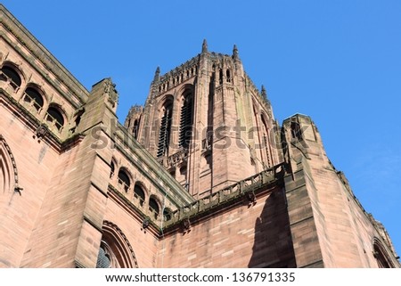 Liverpool - city in Merseyside county of North West England (UK). Liverpool Cathedral.