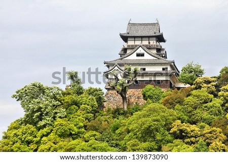 Inuyama, Japan - town in Aichi prefeture of the region Chubu. Inuyama Jo castle.