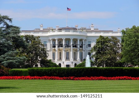 Washington Dc, Capital City Of The United States. White House Building. Presidential Office.