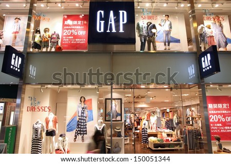 Kobe, Japan - April 23: Customers Visit Gap Store On April 23, 2012 In Kobe, Japan. Fashion Retailer Gap Exists Since 1969, Has 3,076 Stores Worldwide And Employs More Than 133 Thousand People.