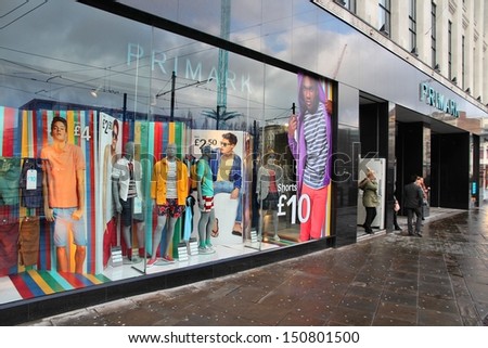 Manchester, Uk - April 21: People Visit Primark Store On April 21, 2013 In Manchester, Uk. Primark Has 257 Fashion Stores Throughout Europe And Employs 22,000 People.