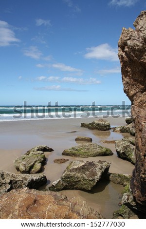 Sandy beach in Surfers Paradise, Gold Coast, Queensland.