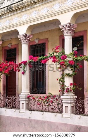 Santiago de Cuba - beautiful colorful colonial architecture