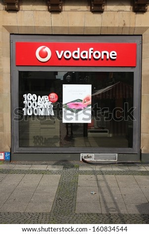 Dortmund, Germany - July 15: Vodafone Mobile Phone Store On July 15, 2012 In Dortmund, Germany. As Of 2011 Vodafone Germany Had 36.6 Million Mobile Customers.