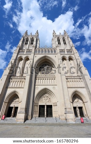 Washington DC, capital city of the United States. National Cathedral.