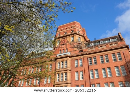Manchester - city in North West England (UK). University of Manchester, Sackville Street Building.