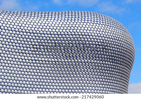 BIRMINGHAM, UK - APRIL 19, 2013: Selfridges department store in Birmingham. The modern building is part of Bullring Shopping Centre and was completed in 2003.