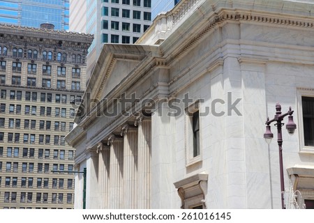 Philadelphia, Pennsylvania in the United States. Old bank building.
