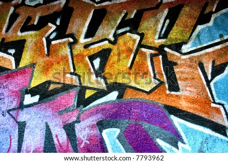 graffiti art backgrounds. texture - graffiti art
