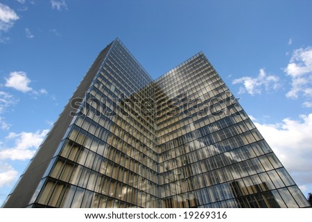 French skyscraper. Bibliotheque nationale de France (BnF) is the National Library of France, located in Paris