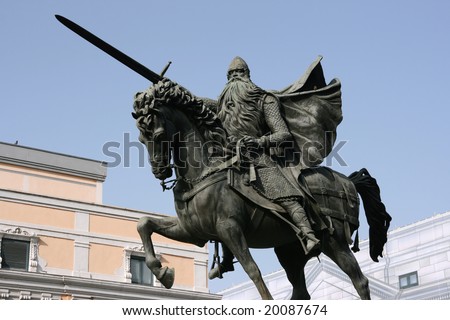 Some guys made a song about me! Stock-photo-famous-historic-hero-of-spain-el-cid-also-known-as-rodrigo-or-ruy-diaz-de-vivar-statue-in-20087674