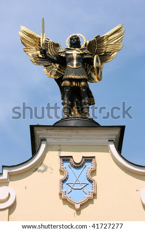 Saint patron of Kiev - archangel Michael. Local people call him Batman.