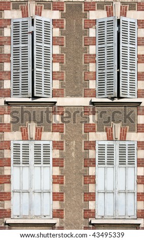 Old architecture detail in Chartres, France. French town.