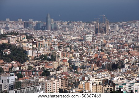 Aerial View Barcelona