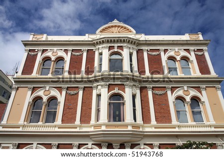Old, beautiful colonial architecture of Invercargill, Southland, New Zealand
