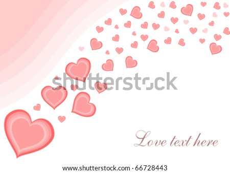 valentines day hearts wallpaper. stock vector : Hearts