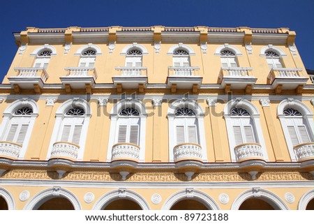 Sancti Spiritus, Cuba - colonial architecture at the city square