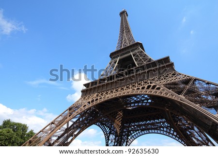 France Eiffel Tower Picture on Stock Photo   Paris  France   Eiffel Tower  Unesco World Heritage Site