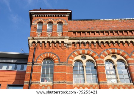 Birmingham Jewellery Quarter. Old brick factory building. West Midlands, England.