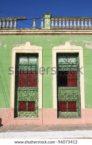 Camaguey, Cuba - old town listed on UNESCO World Heritage List. Colonial Architecture.