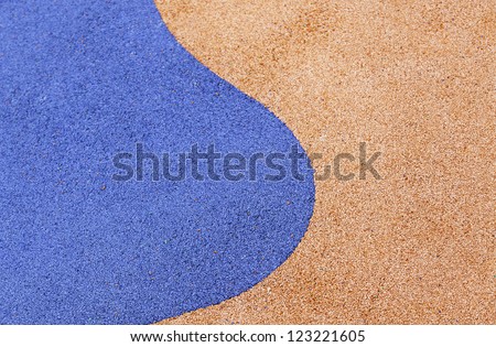 Colorful rubber flooring, floor decorated detail, texture