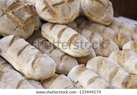 Traditional bread, detail traditionally made ??bread, healthy food for healthy life