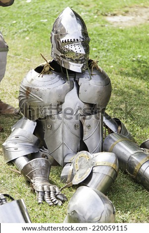 Medieval armor, armor detail ancient war
