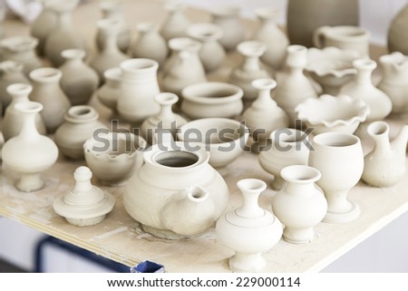 Handmade clay jars, containers detail about handmade, art and tradition