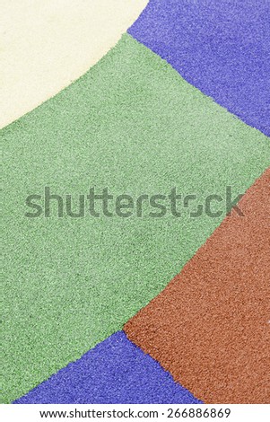 Colorful rubber flooring