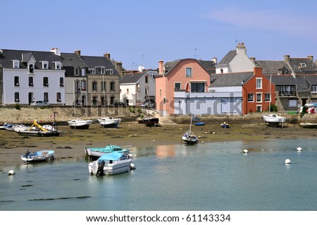 Port of Port Louis in the Morbihan department in Brittany in north-western France